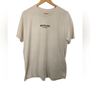 Reckless Cream T-Shirt Size Youth Large
